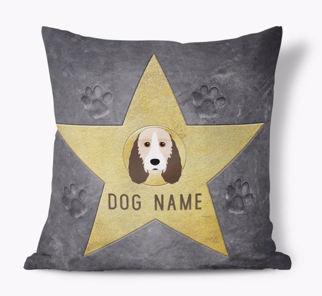 Star of Fame: Personalised {breedFullName} Soft Touch Cushion